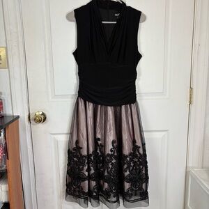 Y2K Dark Cottagecore Dress Women’s Size 10 Whimsigoth Floral Fairy Boho Romantic